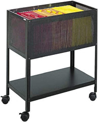 Safco - 5 Lb Capacity, 13-1/2" Wide x 24-1/4" Long x 27-1/2" High Tote Cart - 1 Shelf, Steel - Benchmark Tooling