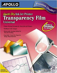 Apollo - Transparency Films & Sleeves Audio Visual Conference Accessory Type: Transparency Sleeves For Use With: Inkjet Printers; Copiers - Benchmark Tooling