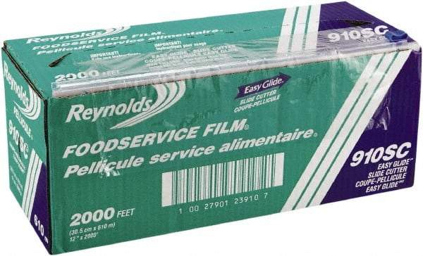 Reynolds - PVC Food Wrap Film Roll in Easy Glide Cutter Box, 12" x 2,000', Clear - Use with Food Protection - Benchmark Tooling