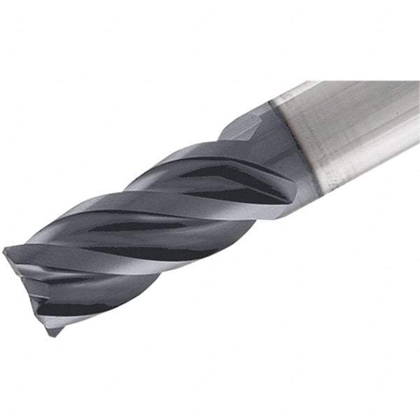Iscar - MM EC Grade IC908 Carbide End Milling Tip Insert - TiAlN Finish, 4 Flutes, 6mm Cutting Diam, 4mm Depth of Cut, 8.5mm Extension, 45° Helix - Benchmark Tooling