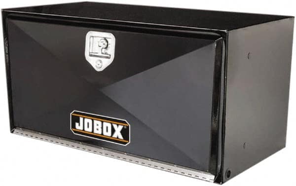 Jobox - 1 Compartment Underbed Truck Box - 30" Wide x 18" Deep x 18" High, Steel, Black - Benchmark Tooling