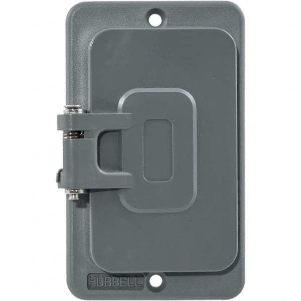 Hubbell Wiring Device-Kellems - Electrical Outlet Box & Switch Box Accessories Accessory Type: Box Cover Material: PBT Resin - Benchmark Tooling