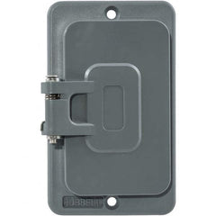 Hubbell Wiring Device-Kellems - Electrical Outlet Box & Switch Box Accessories Accessory Type: Box Cover Material: PBT Resin - Benchmark Tooling