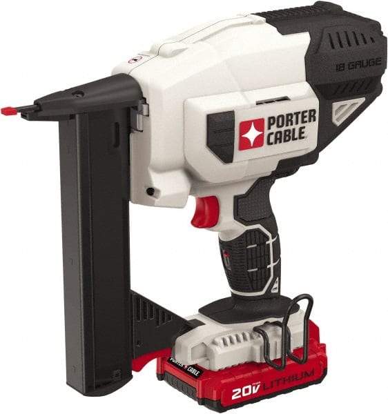 Porter-Cable - 1/4" Crown, 18 Gauge, 100 Staple Capacity Power Stapler - Includes Charger & 20V Max Battery - Benchmark Tooling