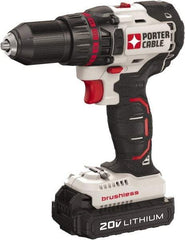 Porter-Cable - 20 Volt 1/2" Chuck Mid-Handle Cordless Drill - 0-1700 RPM, Keyless Chuck, Reversible, 2 Lithium-Ion Batteries Included - Benchmark Tooling