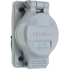 Leviton - Straight Blade Receptacles   Receptacle Type: Single Receptacle    Grade: Industrial - Benchmark Tooling