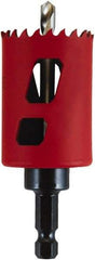 M.K. MORSE - 1-3/4" Diam, 1-15/16" Cutting Depth, Hole Saw - Bi-Metal Saw, Toothed Edge - Benchmark Tooling