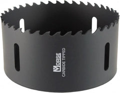 M.K. MORSE - 5-1/2" Diam, 1-15/16" Cutting Depth, Hole Saw - Carbide-Tipped Saw, Toothed Edge - Benchmark Tooling