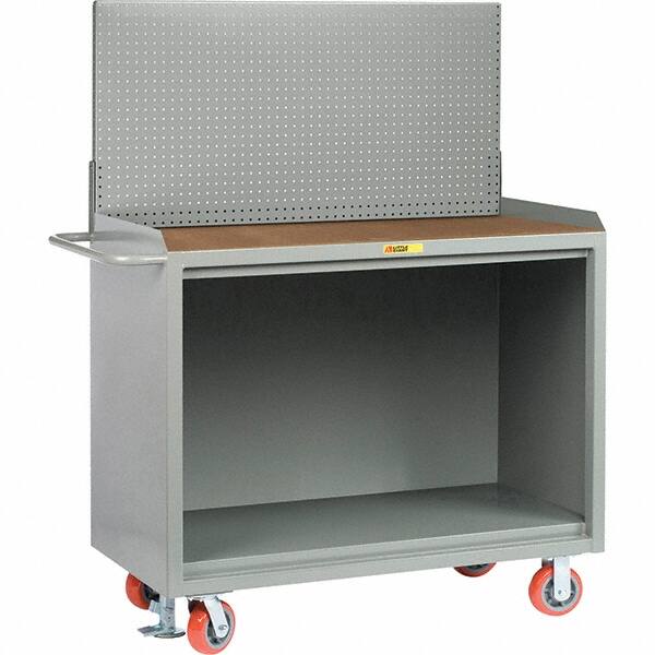 Little Giant - 3,600 Lb Capacity Mobile Service Bench - 41" Wide x 24" Deep x 43" High, Steel, Gray - Benchmark Tooling