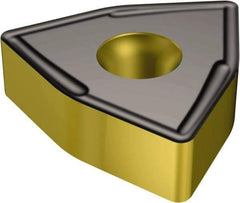 Sandvik Coromant - WNMX1509 MM Grade 2220 Carbide Turning Insert - TiCN/AI2O3/TiN Finish, 80° Trigon, 22.23mm Inscr Circle, 3/8" Thick, 11mm Corner Radius - Benchmark Tooling