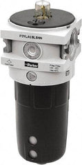 Parker - 3/4" NPT, 254 Max psi Hi-Flow Lubricator - Polypropylene Bowl, Aluminum Body, 315 CFM, 140°F Max Temp, 3-1/2" Wide x 9.7" High - Benchmark Tooling