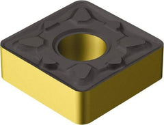 Sandvik Coromant - SNMG434 MM Grade 2220 Carbide Turning Insert - TiCN/AI2O3/TiN Finish, 90° Square, 1/2" Inscr Circle, 3/16" Thick, 1/16" Corner Radius - Benchmark Tooling