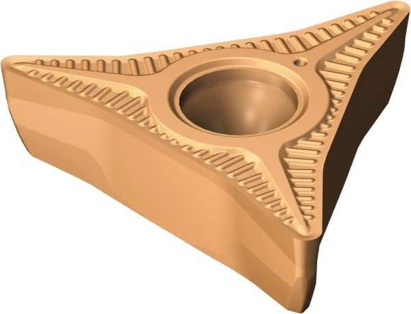 Sandvik Coromant - CP-A1108 L5 Grade 1115 Carbide Turning Insert - TiAlN/AlCr2O3 Finish, 35° Included Angle, 11mm Inscr Circle, 6mm Thick, 1/32" Corner Radius - Benchmark Tooling