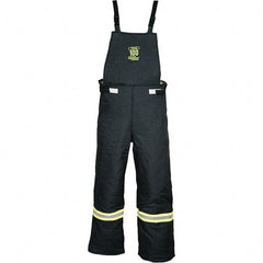 Oberon - Size L, Black, Zippered with Flap, Arc Flash Bib Overall - 42" Chest, Aramid - Benchmark Tooling