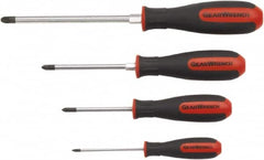 GearWrench - 4 Piece Pozidriv Screwdriver Set - Blade Sizes: Length 18 - Benchmark Tooling