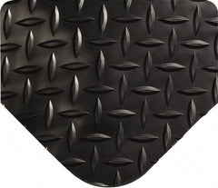 Wearwell - 9' Long x 2' Wide, Dry Environment, Anti-Fatigue Matting - Black, Vinyl with Vinyl Sponge Base, Beveled on All 4 Sides - Benchmark Tooling