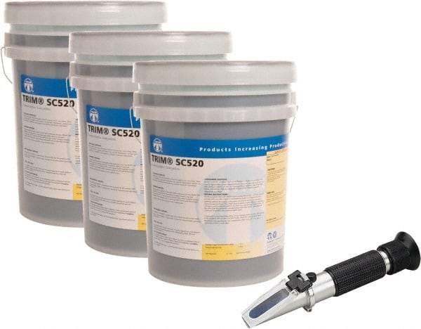 Master Fluid Solutions - Trim SC520, 5 Gal Pail Cutting & Grinding Fluid - Semisynthetic, For CNC Turning, Drilling, Milling, Sawing - Benchmark Tooling