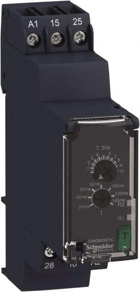 Schneider Electric - 6 Pin, Single Range DPDT Time Delay Relay - 8 Contact Amp, 250 Volt, On Board Trimpot - Benchmark Tooling