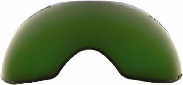 Save Phace - 11" Wide x 3-3/4" High, Lens Shade 5, Polycarbonate Lens - 5/8" Thick, Green, Inside Mount - Benchmark Tooling