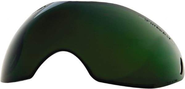 Save Phace - 11" Wide x 3-3/4" High, Lens Shade 3, Polycarbonate Lens - 5/8" Thick, Green, Inside Mount - Benchmark Tooling