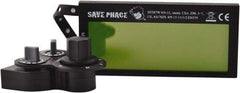 Save Phace - 3.74" Wide x 1.38" High, Lens Shade 4/9 to 13, Polycarbonate Auto-Darkening Filter - 1/4" Thick, Green, Inside Mount - Benchmark Tooling