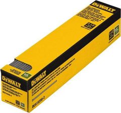 DeWALT - 15 Gauge 2-1/2" Long Finishing Nails for Power Nailers - Steel, Bright Finish, Smooth Shank, Angled Stick Collation, Round Head, Chisel Point - Benchmark Tooling