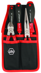 Soft Grip Belt Pack Pouch Set With Slotted & Philips Drivers Diagonal Cutters & Long Nose Pliers. 5 Pc. Set - Benchmark Tooling