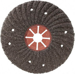 Camel Grinding Wheels - 4-1/2" Diam 7/8" Hole 60 Grit Fiber Disc - Medium Grade, Silicon Carbide, 8,500 Max RPM, Series Semi Flex Red Fiber - Benchmark Tooling