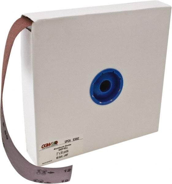 Camel Grinding Wheels - 1-1/2" x 50 Yd 100 Grit Aluminum Oxide Shop Roll - Fine Grade - Benchmark Tooling