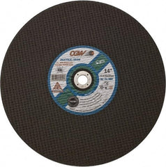 Camel Grinding Wheels - 12" 24 Grit Aluminum Oxide Cutoff Wheel - 5/32" Thick, 1" Arbor, 5,100 Max RPM - Benchmark Tooling