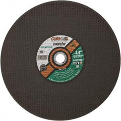 Camel Grinding Wheels - 14" 30 Grit Aluminum Oxide Cutoff Wheel - 3/32" Thick, 1" Arbor, 4,400 Max RPM - Benchmark Tooling