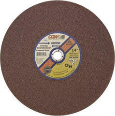 Camel Grinding Wheels - 14" 24 Grit Aluminum Oxide Cutoff Wheel - 5/32" Thick, 1" Arbor, 5,500 Max RPM - Benchmark Tooling
