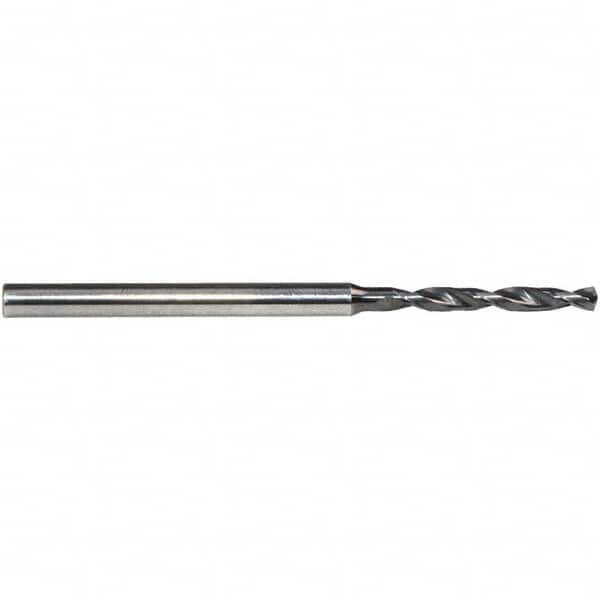 Emuge - 0.85mm, 140° Point, Solid Carbide Micro Drill Bit - Benchmark Tooling