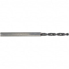 Emuge - 0.85mm, 140° Point, Solid Carbide Micro Drill Bit - Benchmark Tooling