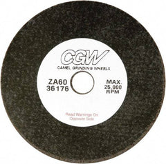 Camel Grinding Wheels - 4" 36 Grit Zirconia Alumina Cutoff Wheel - 1/16" Thick, 1/4" Arbor, 19,100 Max RPM - Benchmark Tooling