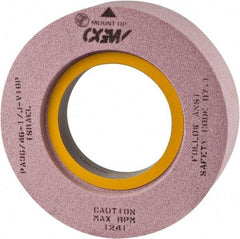 Camel Grinding Wheels - 20" Diam x 10" Hole x 6" Thick, I Hardness, 46 Grit Surface Grinding Wheel - Silicon Carbide, Type 7, Coarse Grade, Vitrified Bond, Two-Side Recess - Benchmark Tooling