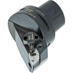 Iscar - Left Hand Cut, Size C4, Various Insert Compatiblity, External Modular Turning & Profiling Cutting Unit Head - 27mm Ctr to Cutting Edge, 55mm Head Length, Through Coolant, Series CAMFIX, Isoturn, JetHPLine - Benchmark Tooling