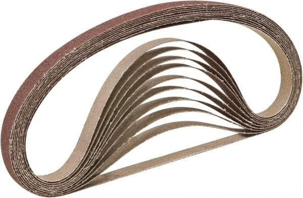 Camel Grinding Wheels - 1" Wide x 30" OAL, 80 Grit, Aluminum Oxide Abrasive Belt - Aluminum Oxide, Fine, Coated, X Weighted Cloth Backing, Dry, Series A3 - Benchmark Tooling