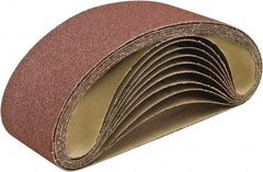 Camel Grinding Wheels - 6" Wide x 48" OAL, 80 Grit, Aluminum Oxide Abrasive Belt - Aluminum Oxide, Fine, Coated, J Weighted Paper Backing, Dry, Series PAOJ - Benchmark Tooling