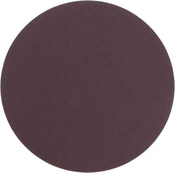 Camel Grinding Wheels - 12" Diam, 80 Grit Aluminum Oxide Adhesive PSA Disc - Medium Grade, Maroon, X Weighted Backing, Flexible - Benchmark Tooling