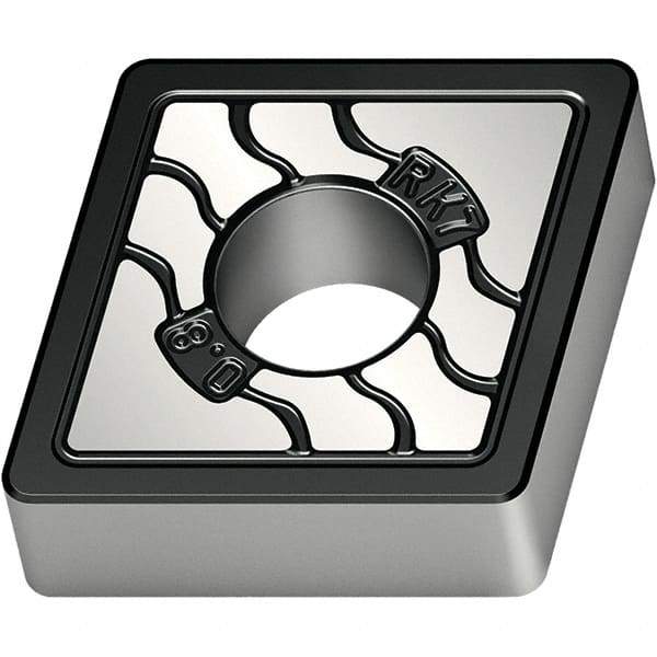 Walter - CNMA434 RK7 Grade WKK20S Carbide Turning Insert - TiCN/Al2O3/TiCN Finish, 80° Diamond, 1/2" Inscr Circle, 3/16" Thick, 1/16" Corner Radius - Benchmark Tooling