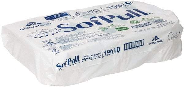 Georgia Pacific - 700' Roll Length x 5-1/4" Sheet Width, Center Pull Roll Toilet Tissue - 1,000 Sheets per Roll, 2 Ply, White, Recycled Fiber - Benchmark Tooling