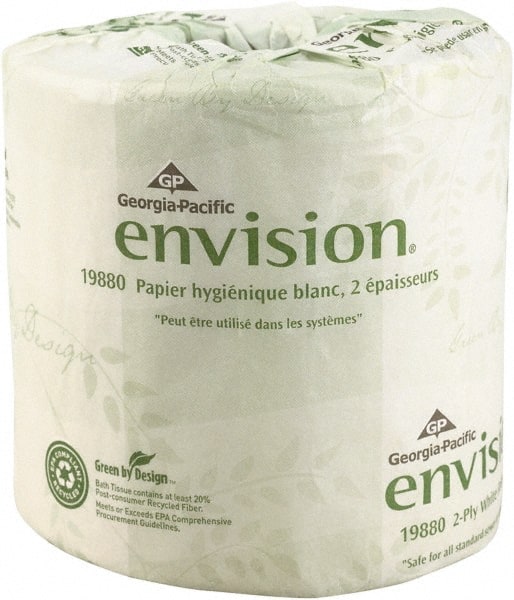 Bathroom Tissue: Recycled Fiber, 1-Ply, White 4.05″ Sheet Length, 22,000 Sheets