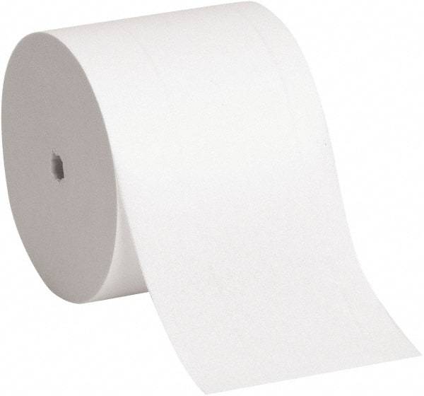 Georgia Pacific - 250' Roll Length Coreless Roll Toilet Tissue - 750 Sheets per Roll, 2 Ply, White, Recycled Fiber - Benchmark Tooling