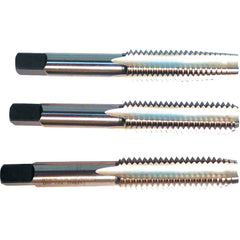 3 Pc. HSS Hand Tap Set M8 × 1.00 D5 4 Flute (Taper, Plug, Bottoming) Series/List #7500 - Benchmark Tooling