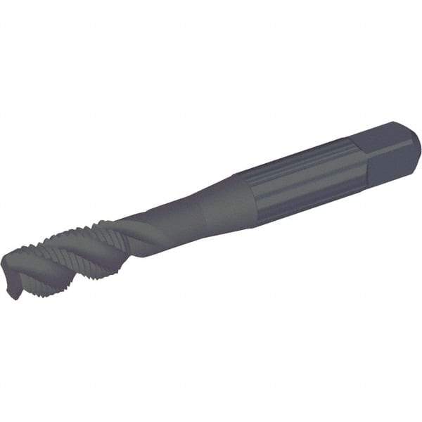 Kennametal - M10x1.25 3 Flute Bottoming Spiral Flute Tap - Vanadium High Speed Steel, Oxide Finish, 2-15/16" OAL, Right Hand Flute, Right Hand Thread, D5, Series GOtap\xAE - Benchmark Tooling