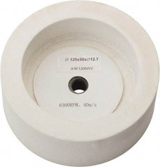 Value Collection - 120 Grit Aluminum Oxide Bench & Pedestal Grinding Wheel - 5" Diam x 1/2" Hole x 2" Thick, 3450 Max RPM, I Hardness, Fine Grade , Vitrified Bond - Benchmark Tooling