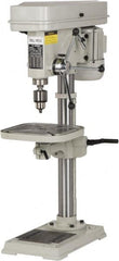 Enco - 346mm Swing, Step Pulley Drill Press - 16 Speed, 1 hp, Single Phase - Benchmark Tooling