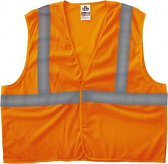 Ergodyne - Size S/M High Visibility Orange Mesh General Purpose Vest - 36 to 44" Chest, ANSI/ISEA 107, Hook & Loop Closure, Polyester - Benchmark Tooling