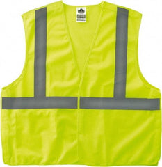 Ergodyne - Size 4X/5XL High Visibility Lime Mesh Breakaway Vest - 58 to 64" Chest, ANSI/ISEA 107, Hook & Loop Closure, 1 Pocket, Polyester - Benchmark Tooling